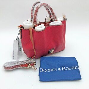 Dooney & Bourke Mini Barlow Red Pebble Grain Leather Crossbody Bag Host Pick